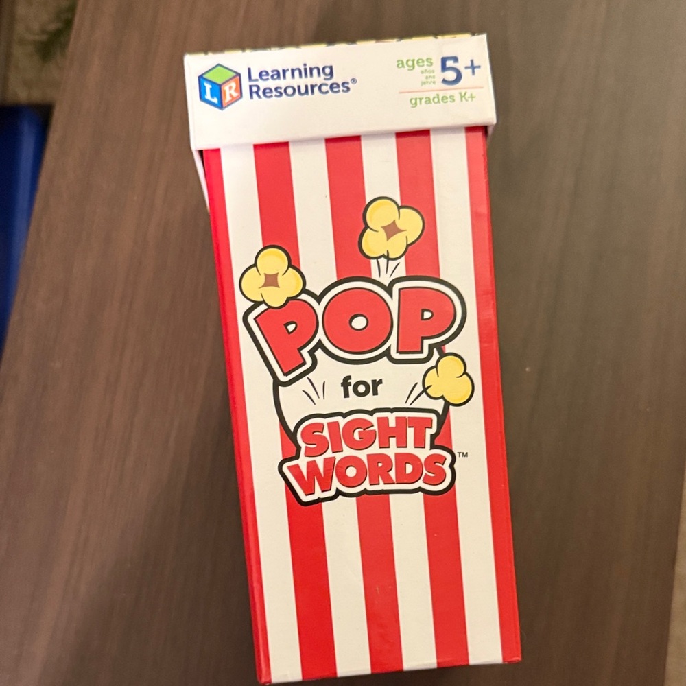 Learning Resources Pop for Sight Words Game - Red and White